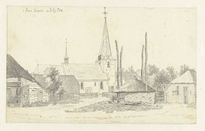 Kilise ile Doorn köyünde görüntüle by Jan de Beijer