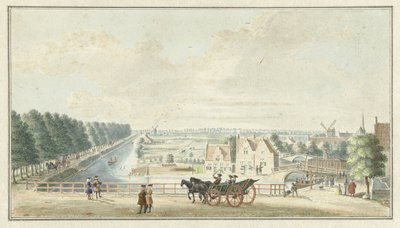 Utrecht'teki Catharijnepoort'taki Wal manzarası by Jan de Beijer