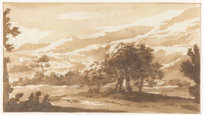 İtalya'da dağlık manzara by Jan de Bisschop
