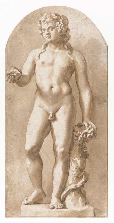 Genç Bacchus ayakta by Jan de Bisschop
