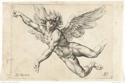 Çıplak Uçan Melek Çalışması Paradigmata grafik variorum artificum (dizi başlığı) by Jan de Bisschop