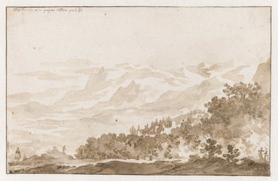 Tusculum (Frascati) Zuidwesten'den by Jan de Bisschop