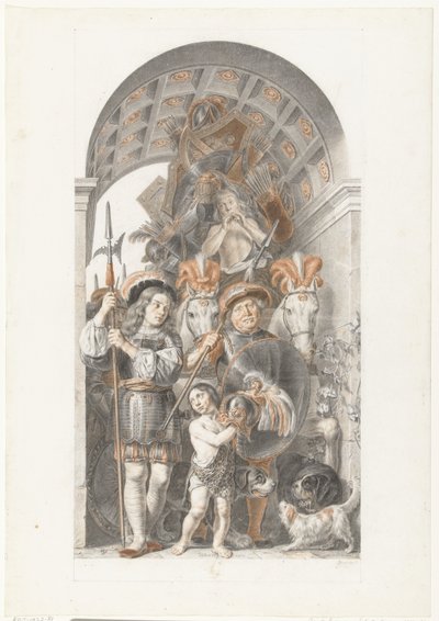 Stadholder Frederik Hendrik için alegorik zafer alayı by Jan de Bray