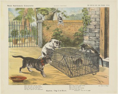 Fare ve Kedi (nesne üzerine başlık) Yeni Hollandalı Çocuk Baskıları (nesne üzerine seri başlığı) Funke'nin Baskıları (nesne üzerine seri başlığı) by Jan de Haan