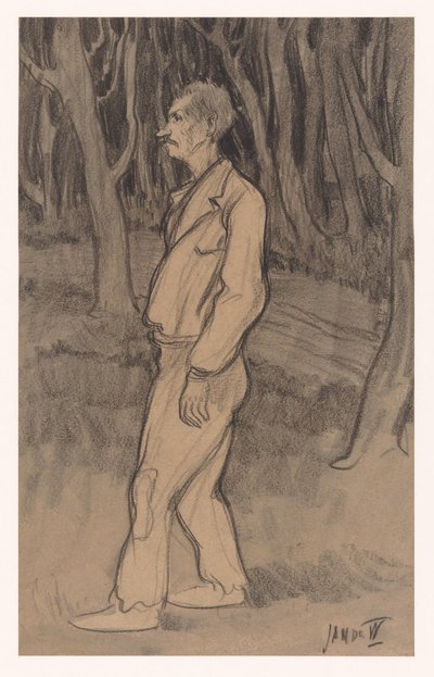 Çalışan by Jan de Waardt (signed by artist)