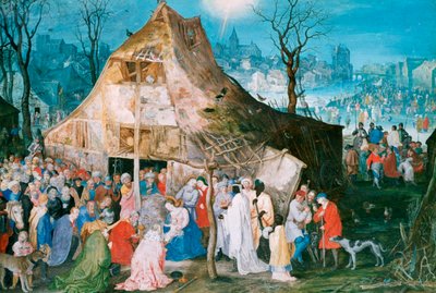 Kralların Hayranlığı, 1598 by Jan the Elder Brueghel