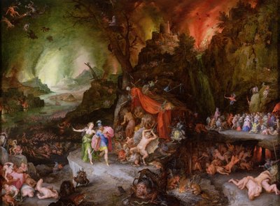 Yeraltı Dünyasında Aeneas ve Sibyl by Jan the Elder Brueghel