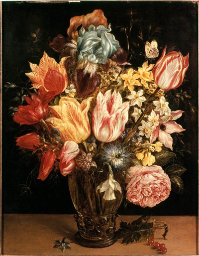 Lale buketi Jan Brueghel (veya Bruegel veya Brueghel veya Brueghel) tarafından yapılan boyama, eski adı Bruegel de Velours (1568-1625). 17. yüzyıl. Özel koleksiyon by Jan the Elder Brueghel