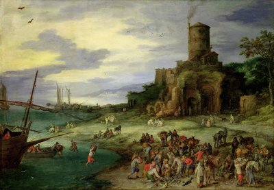 Kıyıdaki Balıkçılar by Jan the Elder Brueghel