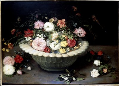 Vazoda çiçekler by Jan the Elder Brueghel