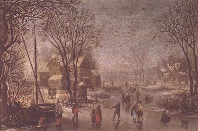 kış sahnesi by Jan the Elder Brueghel