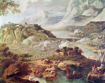 Kaleye saldırı (tuval üzerine yağlı boya) by Jan the Elder Griffier