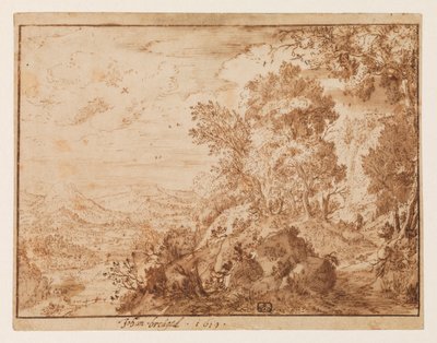 Tepe manzarası, 1619 by Jan Brueghel the Younger