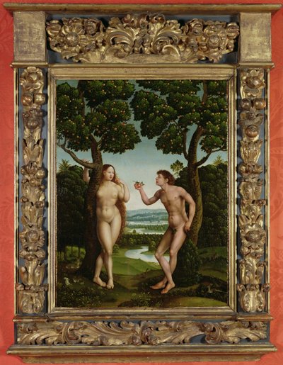 Adem ve Havva (panelde yağlı boya) by Jan van (attr. to) Scorel