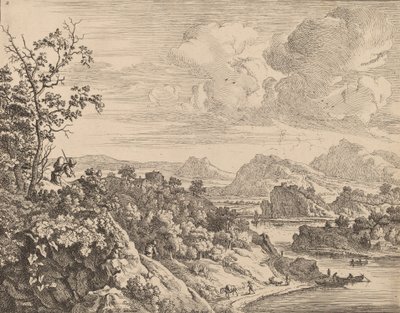 Ren Nehri manzarası. by Jan van Aken