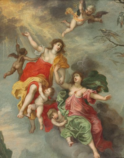 Putti ile alegoriler by Jan van Balen