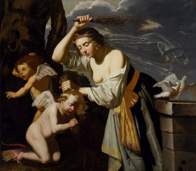 Venüs Azarlayan Aşk Tanrısı, 1628 by Jan van Bijlert or Bylert