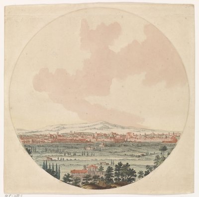 Roma şehrinin ve çevredeki manzaranın görünümü by Jan van Call (I) (possibly)