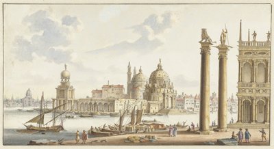Sta'nın görünümü. Venedik'teki San Marco Meydanı'ndan Maria della Salute by Jan van Call (I)