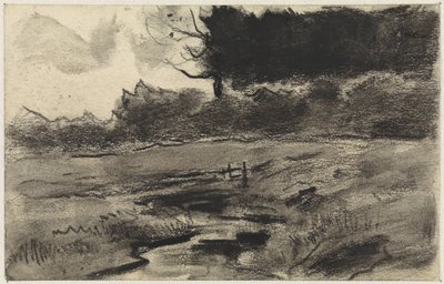 Orman kenarı ve su ile manzara by Jan van Essen