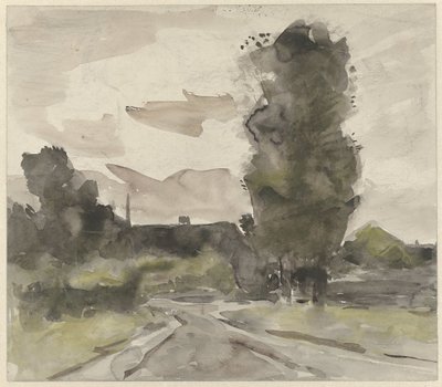 Yol ile manzara by Jan van Essen