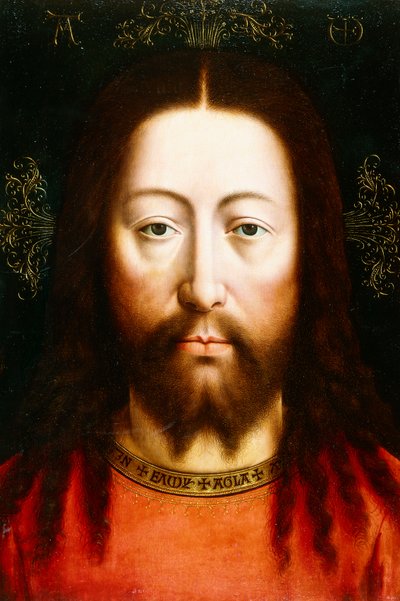 Salvator Mundi olarak İsa ile Üç Parçalı, by Jan van Eyck