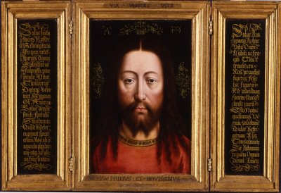 Üç Parçalı: Kurtarıcı Mundi Olarak İsa by Jan van Eyck