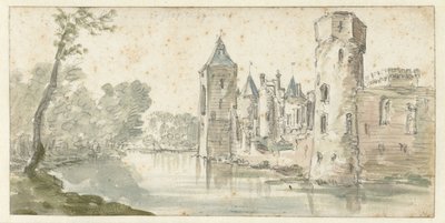 Egmond Kalesi'nin görünümü by Jan van Goyen (possibly)