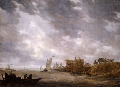 Bir Nehir Sahnesi, 1642. by Jan van Goyen