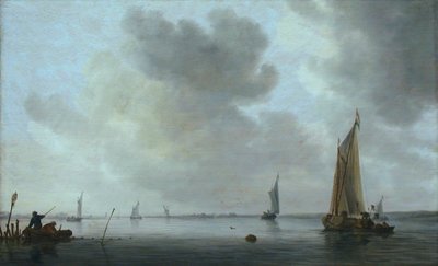 Bir Haliç Açıklarında Balıkçı Tekneleri by Jan van Goyen