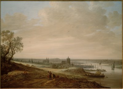 Arnhem'e bakan panoramik manzara by Jan van Goyen