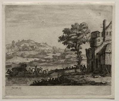 Feribot by Jan van Goyen