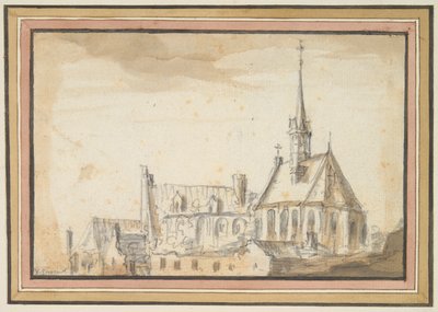 Bir Kilisenin ve Diğer Binaların Görünümü by Jan van Goyen