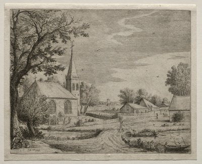 Köy Kilisesi by Jan van Goyen