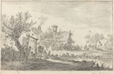 yol kenarındaki han by Jan van Goyen