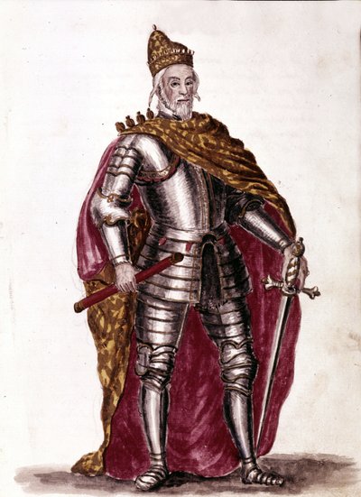 Doge Sebastiano Venier (1577 - 1578). Jan van Grevenbroeck (veya Giovanni Grevembroch (Grevenbroch) (1731-1807) tarafından yazılan “Veniyalıların Gümrükleri” adlı el yazmasından suluboya çizimi ve mürekkep by Jan van Grevenbroeck