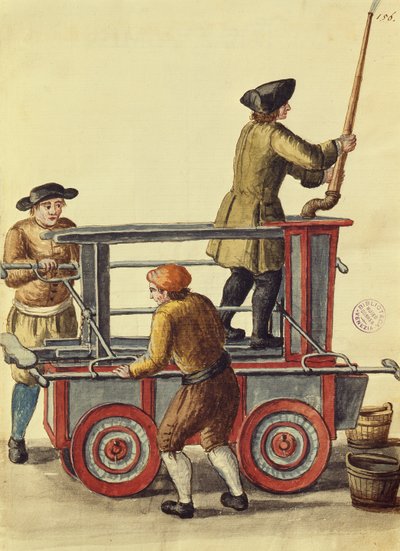 Hidrolik Pompa (kağıt üzerine kalem, mürekkep & wc) by Jan van Grevenbroeck