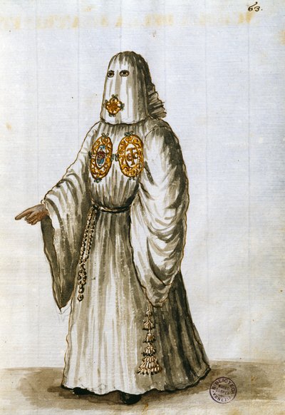 Kutsal Üçlü Kardeşliğin Cübbeleri (kağıt üzerinde kalem & mürekkep ve wc) by Jan van Grevenbroeck