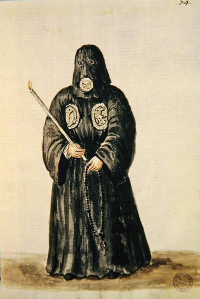 Çarmıha Gerilme loncasının cüppeleri (kalem & mürekkep ve kağıt üzerinde wc) by Jan van Grevenbroeck
