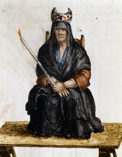Büyücü, hemen hemen her yaştan Venediklilerin Kostümlerinden illüstrasyon, özenle toplanmış ve 18. yüzyılda boyanmış, Giovanni di Grevembroch (1731-1807) by Jan van Grevenbroeck