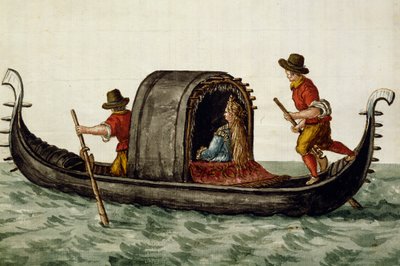 Venedikli gelin gondolla düğününe götürülürken, Jan Grevenbroeck (1731-1807), İtalya by Jan van Grevenbroeck