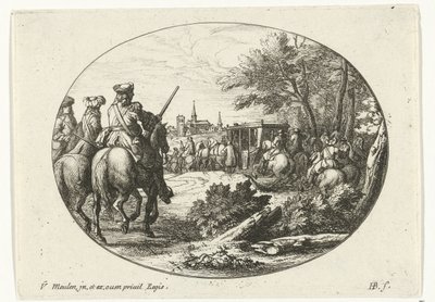 Bir şehrin kuşatması Fransa Kralı Louis XIV