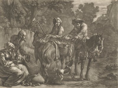 Yağmacılar, Bir Çiftçiyi ve Karısını Soyuyor by Jan van Huchtenburg
