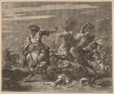 Atından Türkü Vuran Süvari by Jan van Huchtenburgh