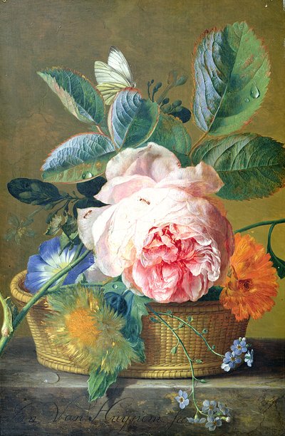 Çiçekli Sepet, 1740-45 by Jan van Huysum