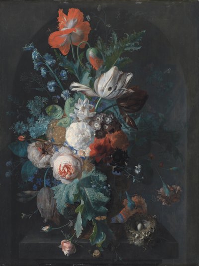 Çiçekli Vazo by Jan van Huysum