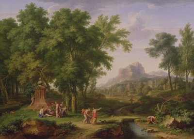 Flora Büstü ile Arcadian Manzarası, 1724-25 (68872