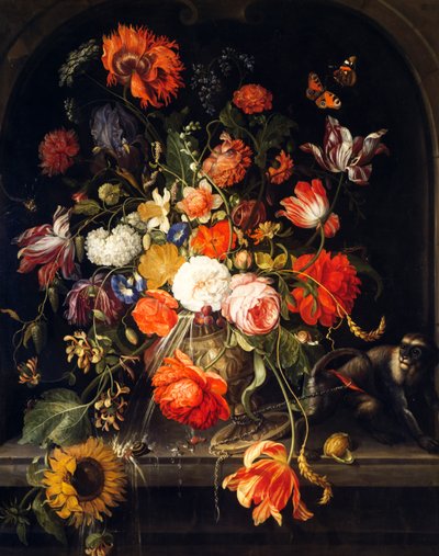 Çiçekler, Jan van Huysum (1682-1749) by Jan van Huysum
