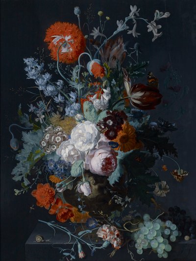 Çiçeklerin ve Meyvenin Natürmortu, c.1715 by Jan van Huysum