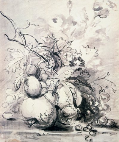 Meyve Natürmort, 1700 - 1749. by Jan van Huysum